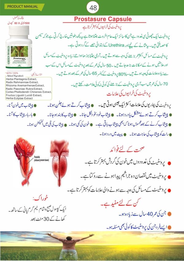 Prostasure Capsule 500mg Packing 60 (Rs: 30$)