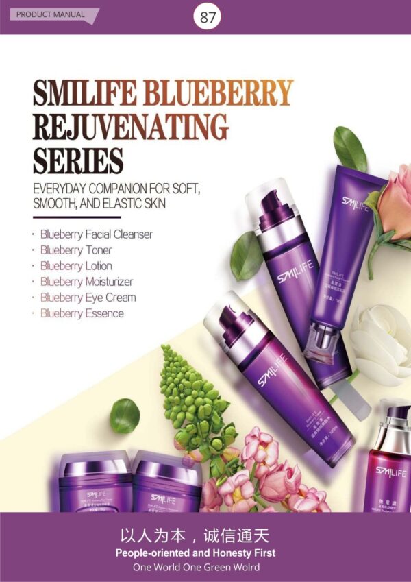 SMILIFE BLUEBERRY REJUVENATING SERIES | FACIAL CLEANSER | TONER| LOTION | MOISTURE | EYE CREAM | ESSENCE