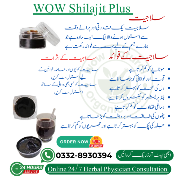 Wow Natural Shilajit 100% Pure (100G),(200G),(500G)