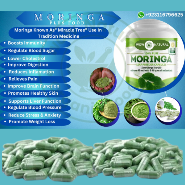 Moringa Capsule For Use Supplements 1000mg